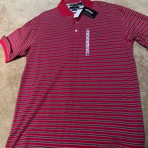 Tommy Hilfiger men’s red striped polo
